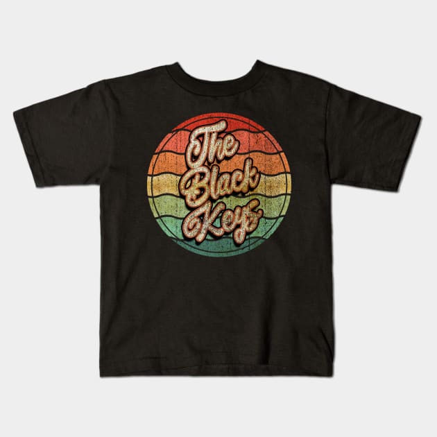 Retro Vintage The Black Keys Kids T-Shirt by Electric Tone